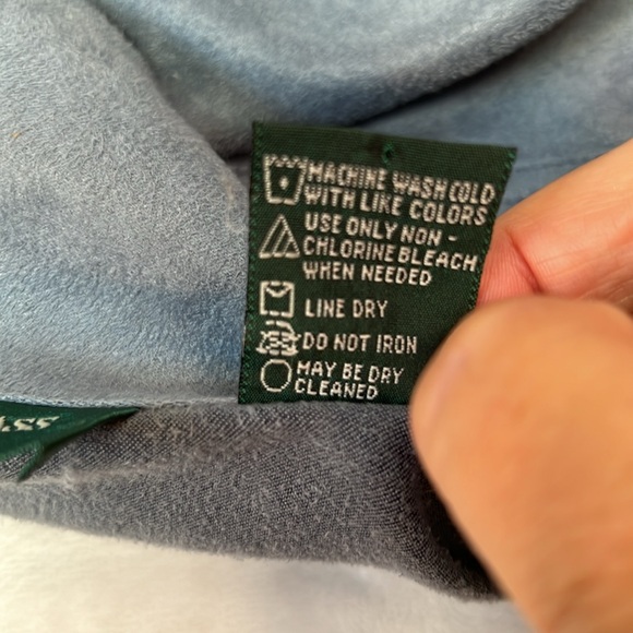 Lemon Grass Women's Size Large Unlined Faux Suede‎ Jacket. Pretty Blue. EUC. - Picture 7 of 7